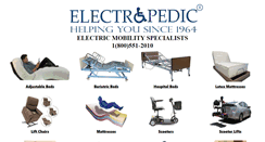 Desktop Screenshot of electropedic.com